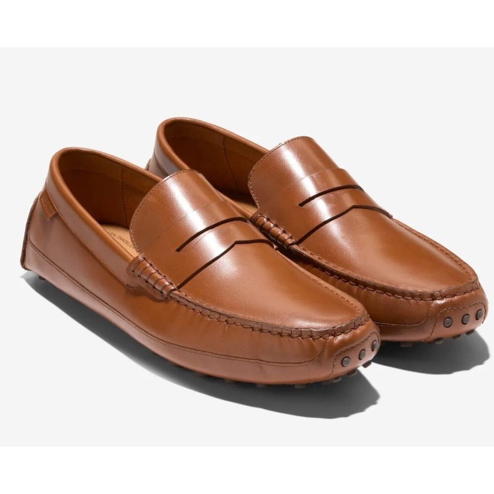 Cole Haan Mens Davies Grand Penny Leather Driving Loafers Shoes Sz 10 $160 Mocs